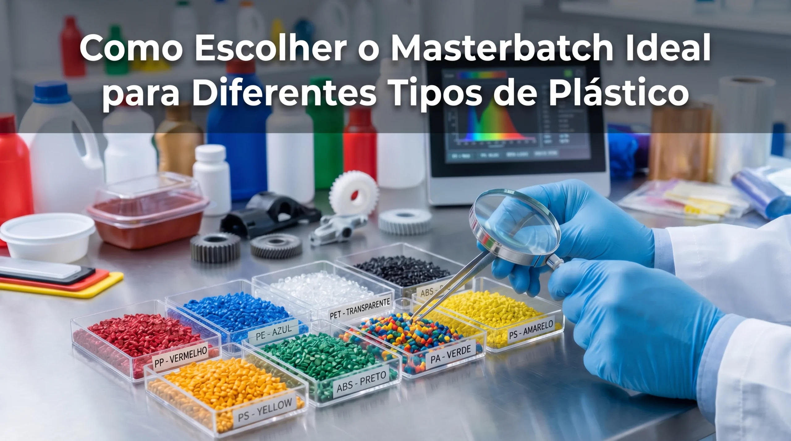 Como escolher masterbatch ideal para cada tipo de plástico